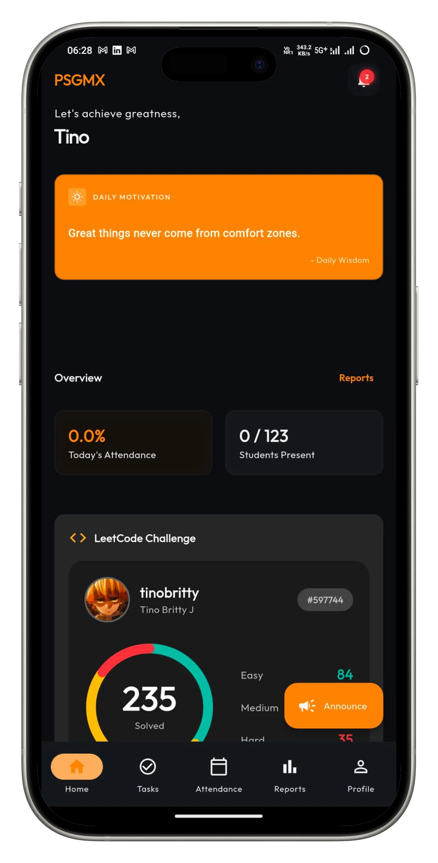 Home Dashboard