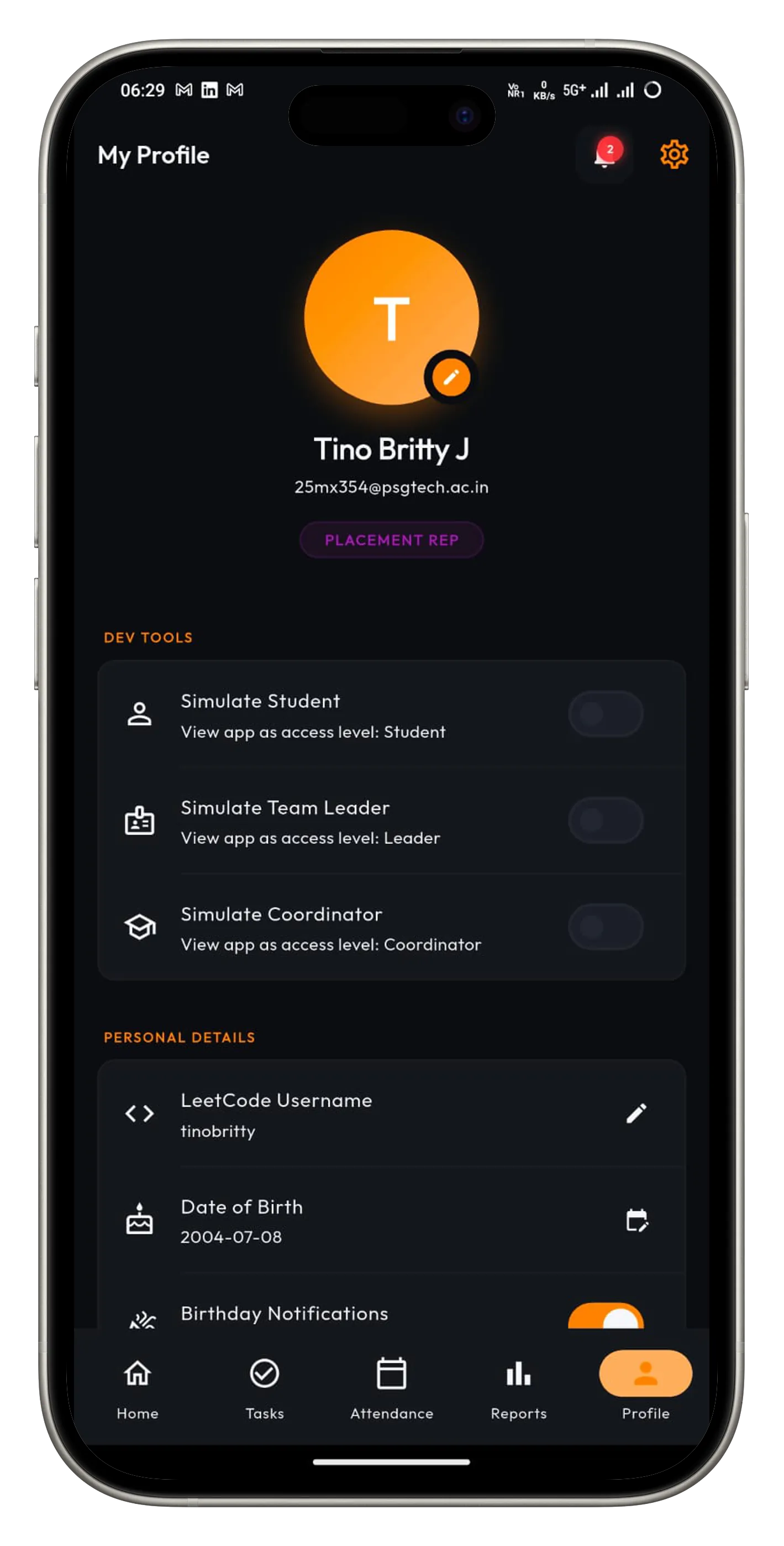 User Profile